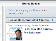 iTunes Genius Recommended Albums